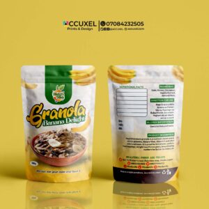 Granola Packaging Pouch Design and Printing