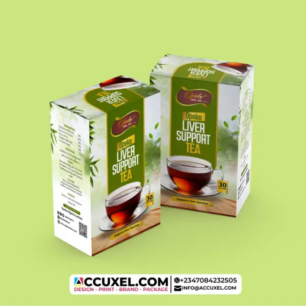 Green Tea Box Packaging Design