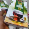 Green tea box packaging design proof and mockup