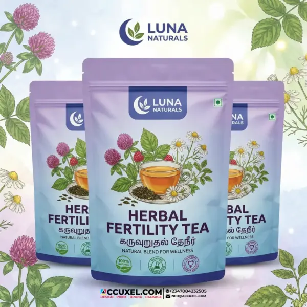 Herbal Fertility Tea Pouch Design Printing