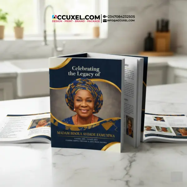 High-Quality A4 Burial Program Printing