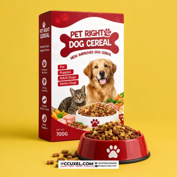 High-quality custom dog food carton packaging for pet food businesses
