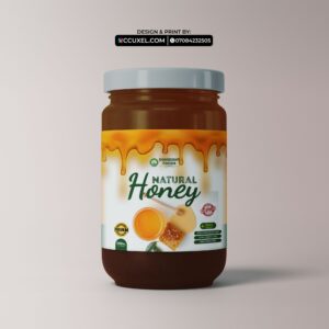 Honey Bottle Labels Design and Printing