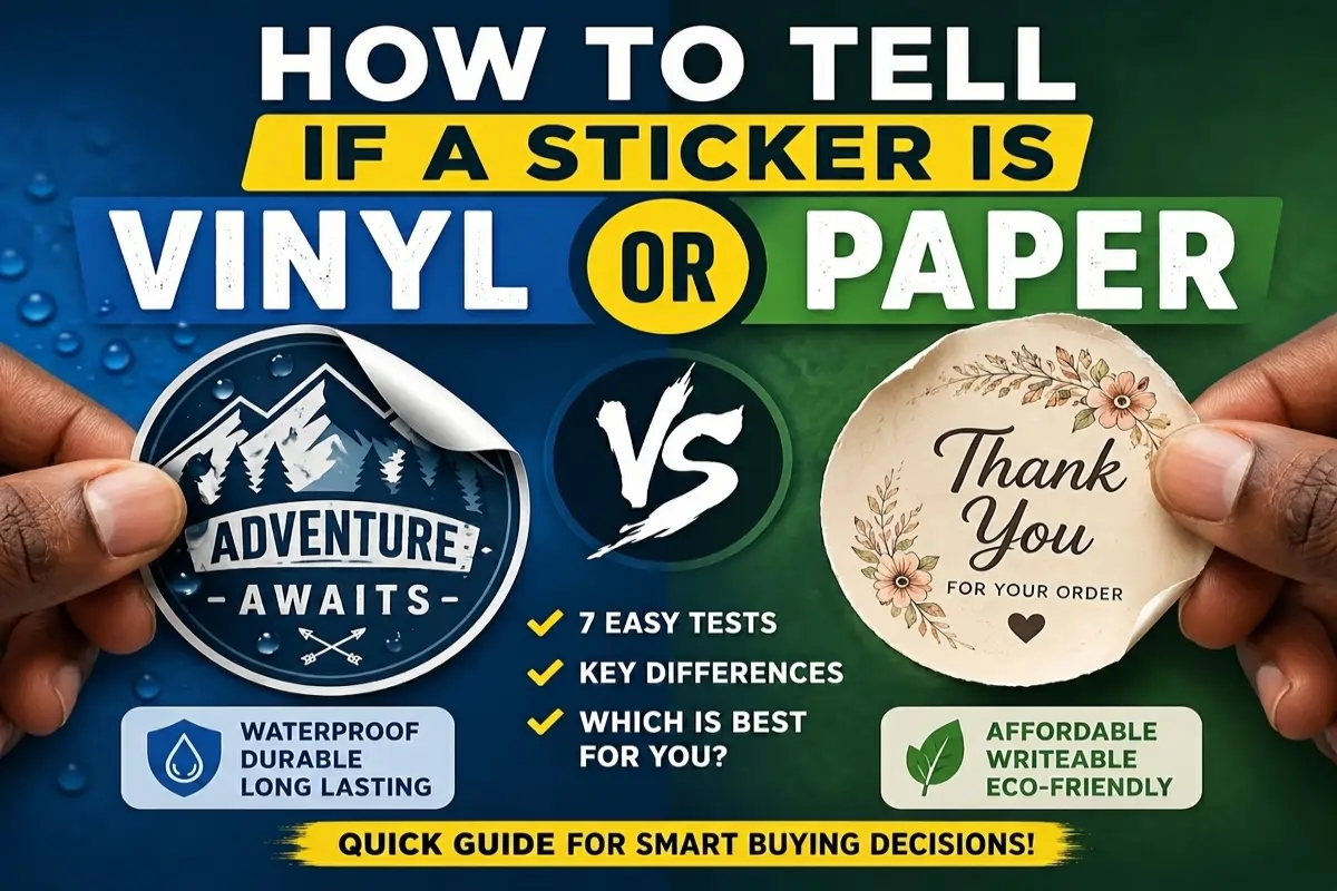 How To Tell If A Sticker Is Vinyl or Paper