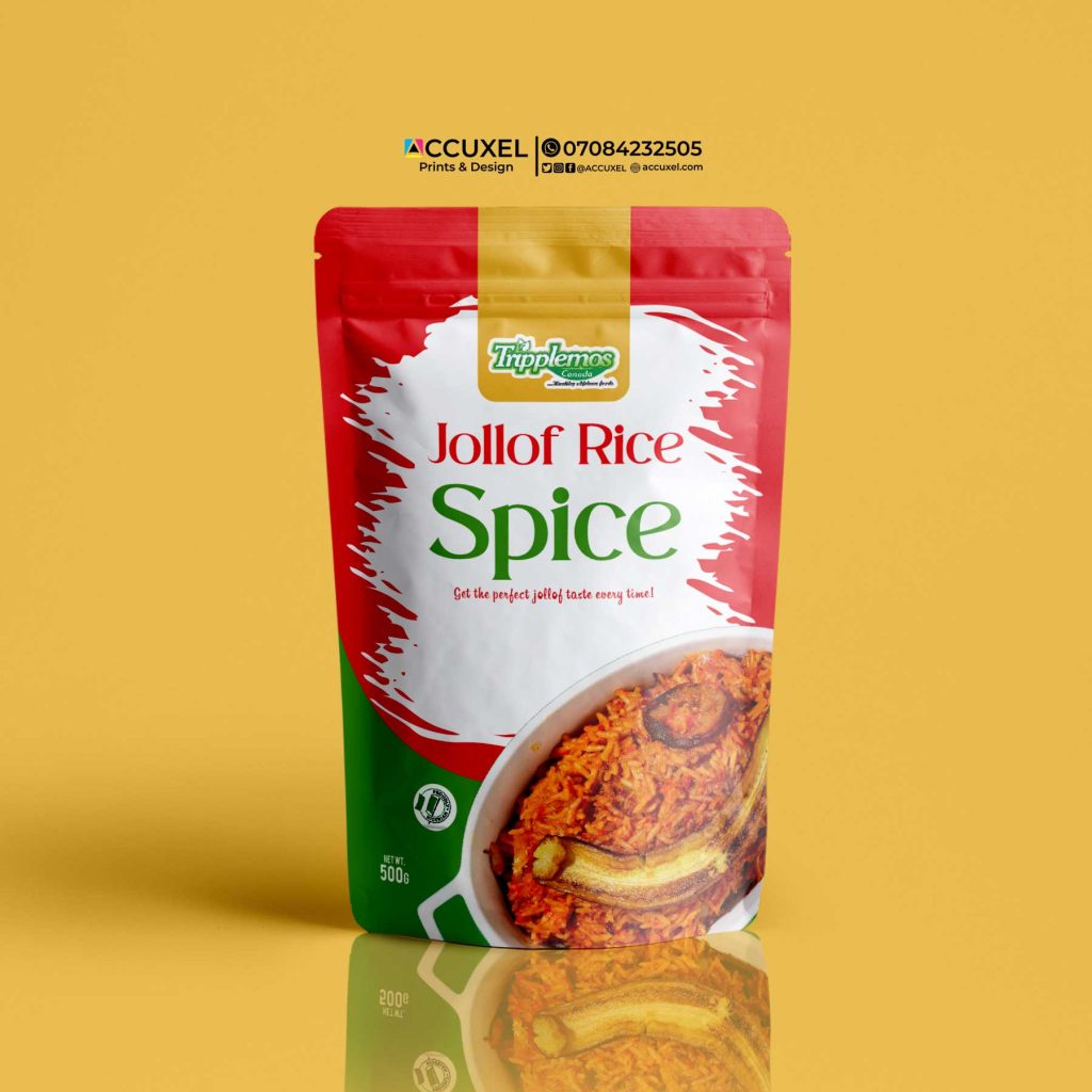 Get Custom Jollof Rice Spice Pouch Design And Printing (Low Minimum ...