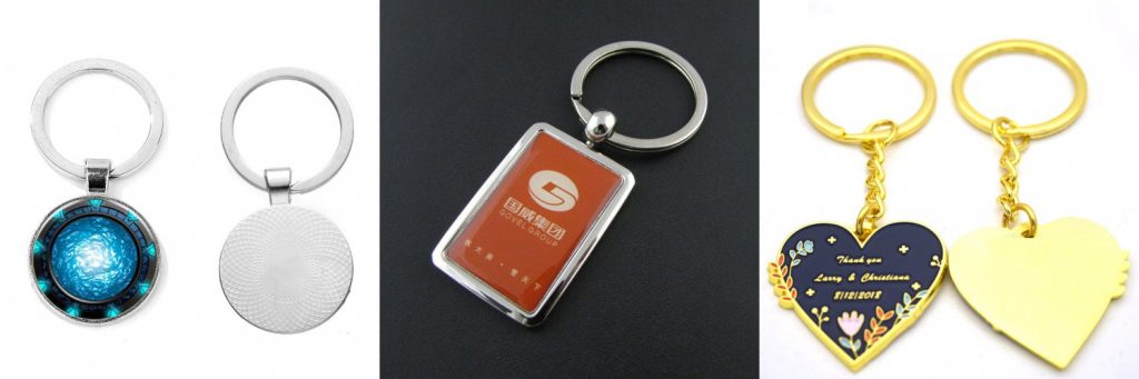 Keychains or Keyholders for wedding souvenirs