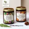 Luxury Candle Labels Sticker Design