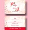 Peach Pink Wedding Access Cards Design