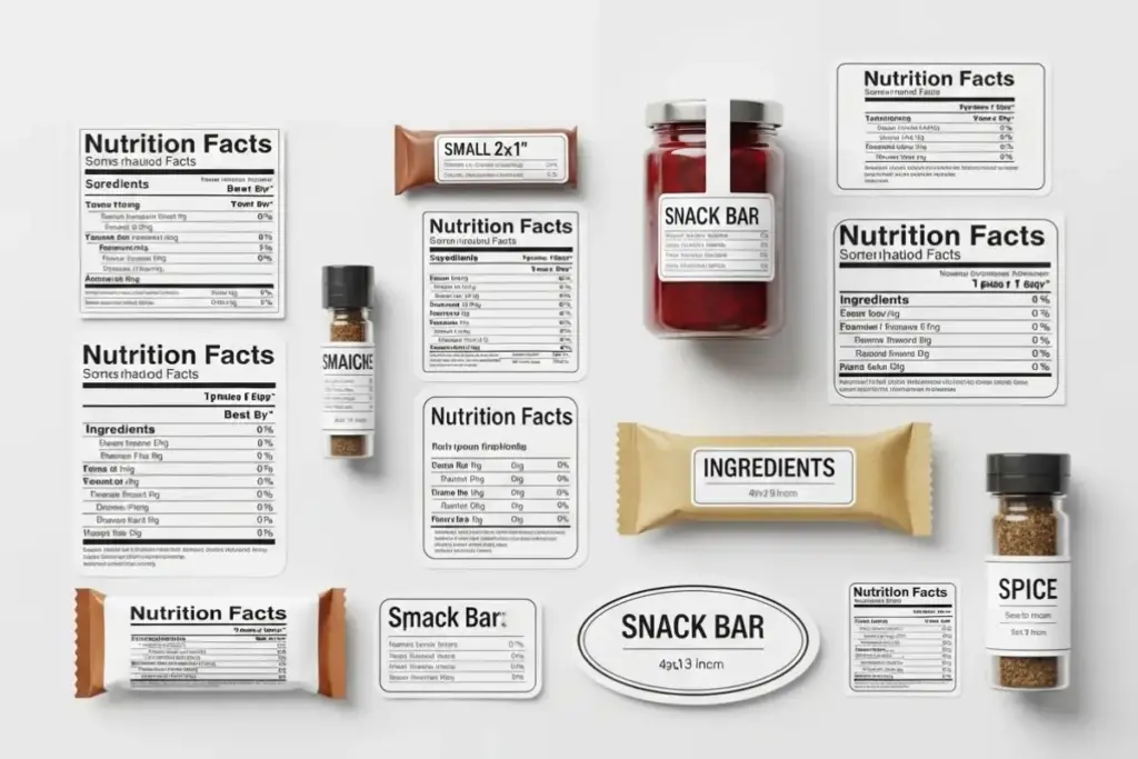 Popular Sticker Label Sizes Used in Food Packaging