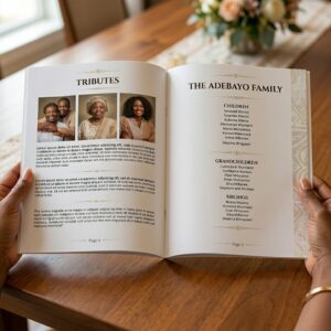 Professional Funeral Program printing