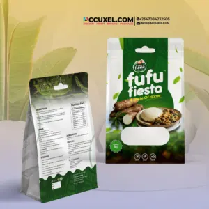 Accuxel - Design and Printing Company in Kwara State, Nigeria 1 Professional cassava flour pouch printing