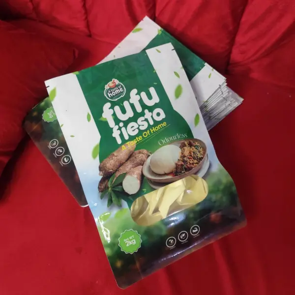 Professional fufu flour packaging design