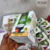 Rigid green tea box with matte lamination finish