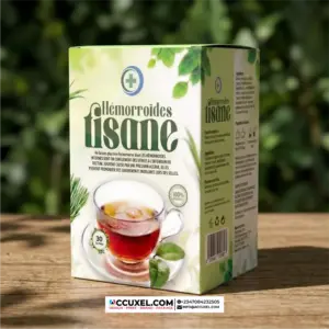 Rigid tisane tea box with matte lamination finish