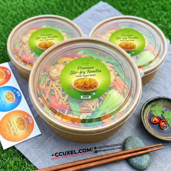 Round Food Packaging Label