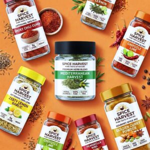 Spice container Label Stickers Design printing for spice brand