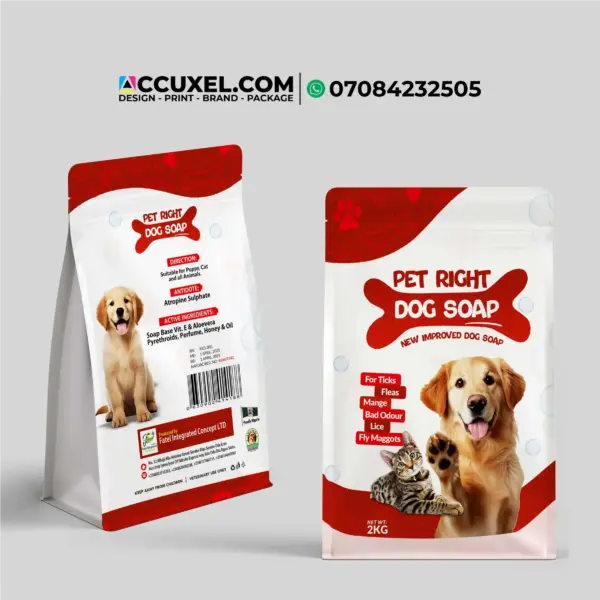 Stand-Up Pouches for Pet Grooming Products