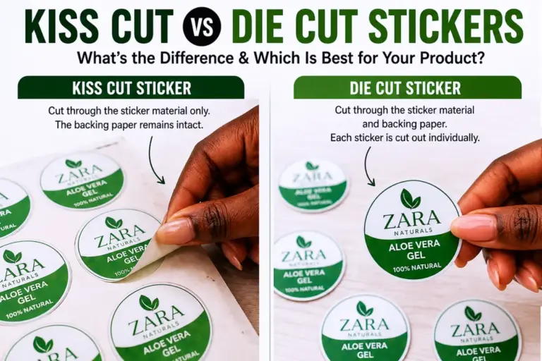 The Difference Between Kiss Cut and Die Cut Stickers