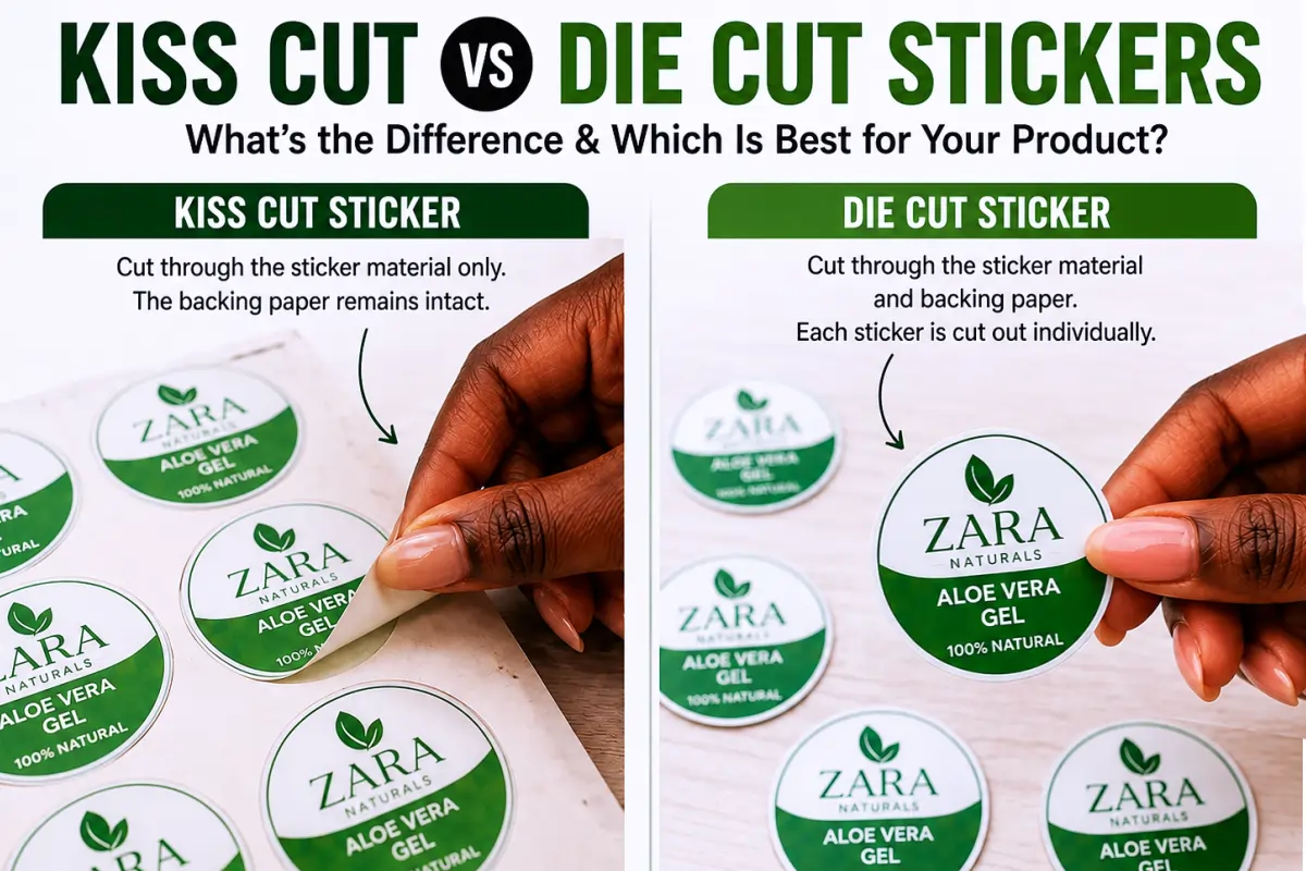 The Difference Between Kiss Cut and Die Cut Stickers