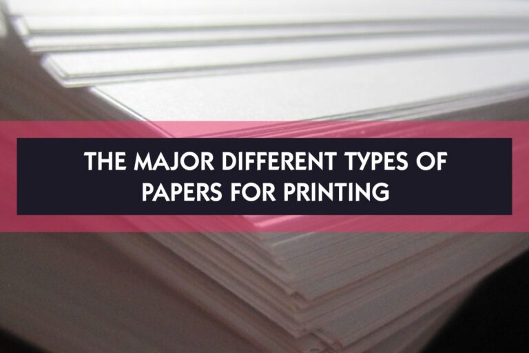 The Major Different Types of Papers For Printing