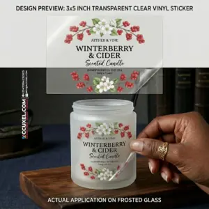 Transparent Candle Sticker