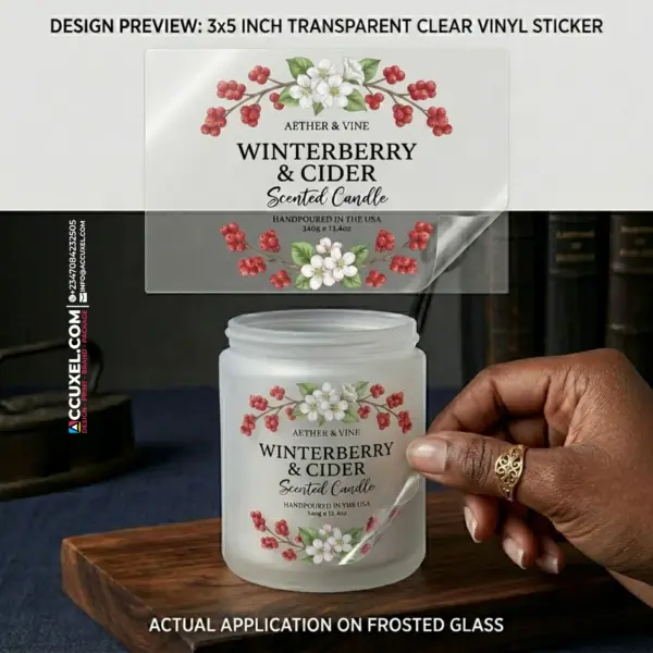 Transparent Candle Sticker