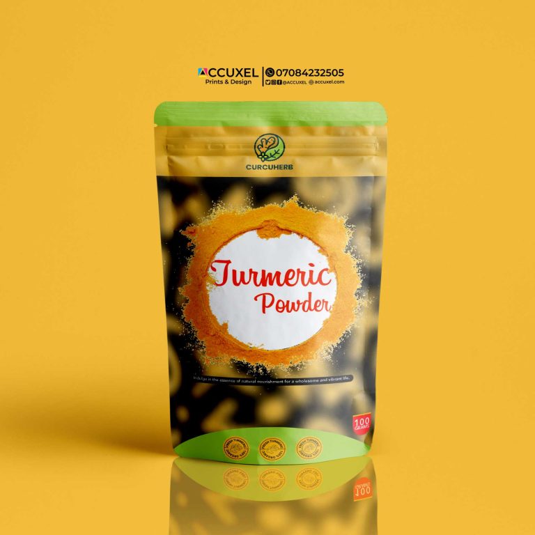 Get Custom Turmeric Packaging Pouch Design And Printing (Low Minimum ...