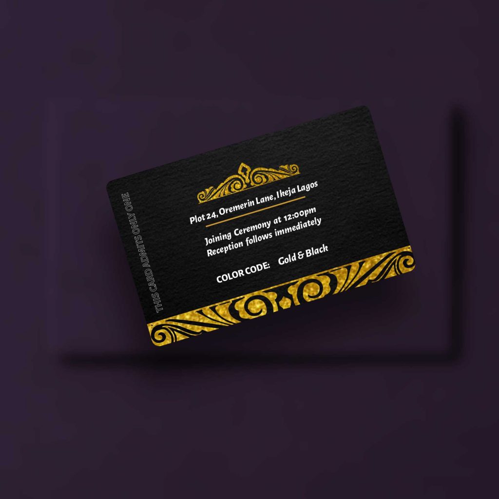 Get Custom Wedding Access Cards Design And Printing Design And