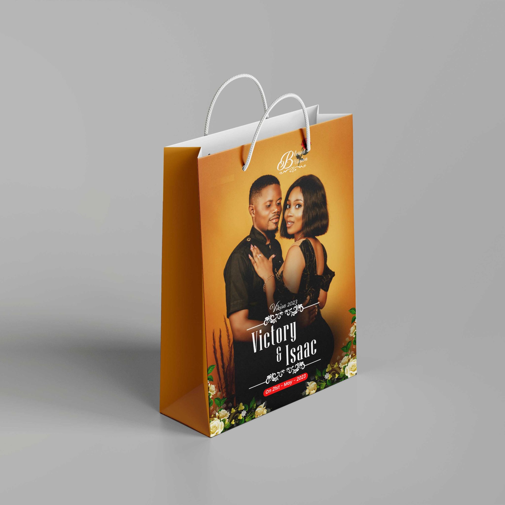 Get Custom Wedding Paper Bags Design And Printing Design And Printing