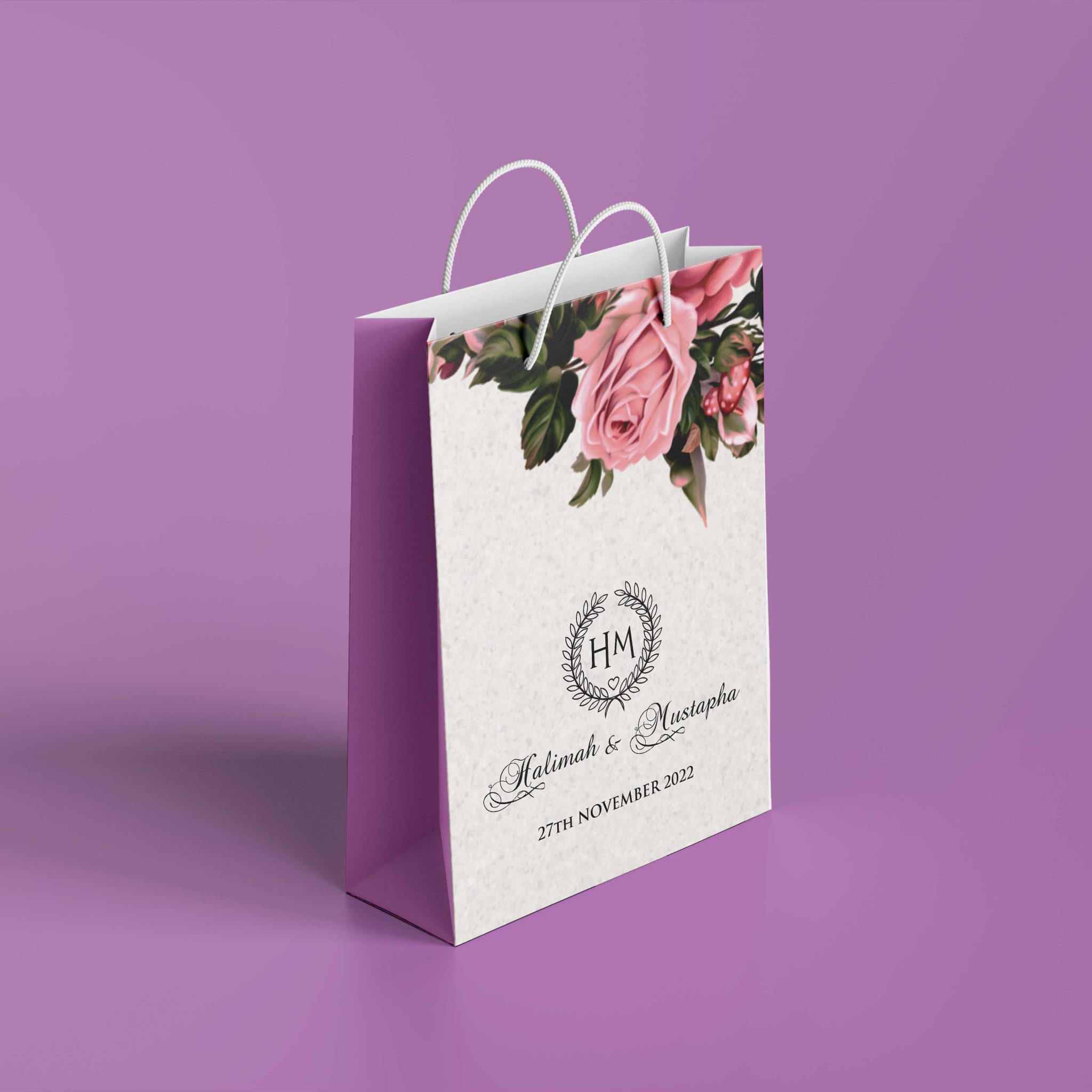 Get Custom Wedding Paper Bags Design And Printing Design And Printing