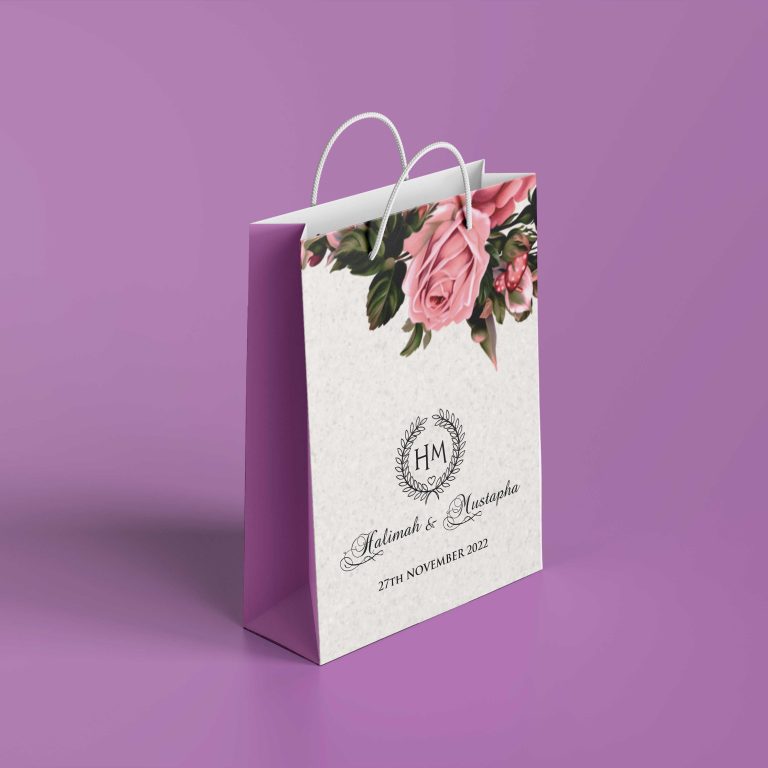 Get Custom Wedding Paper Bags Design And Printing - Design And Printing ...