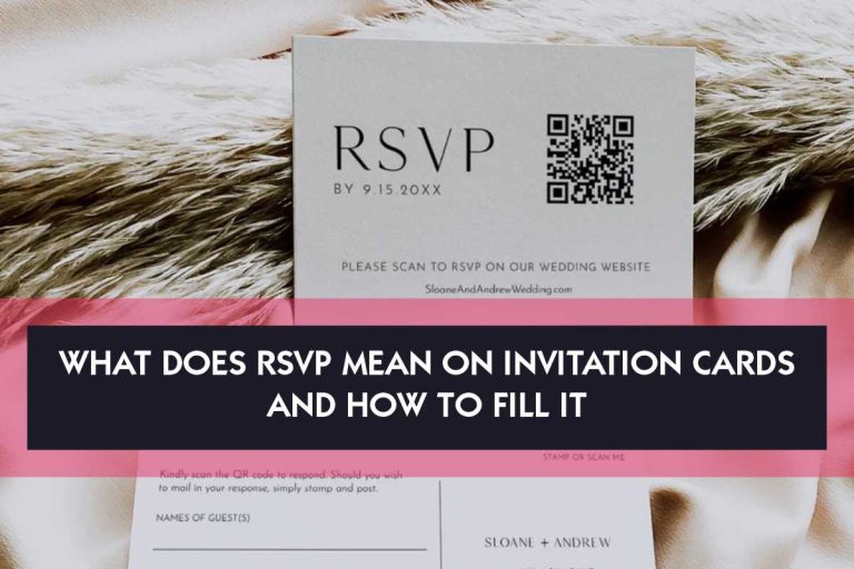 What Does RSVP Mean On Invitation Cards and How To Fill It