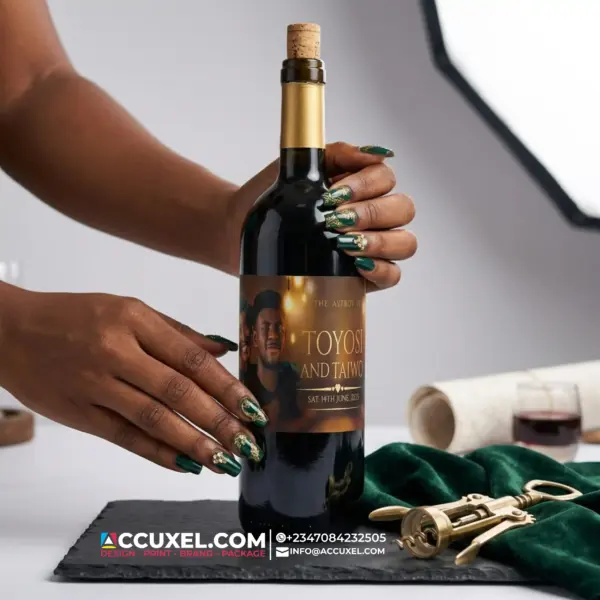 Wine Label Design for wedding