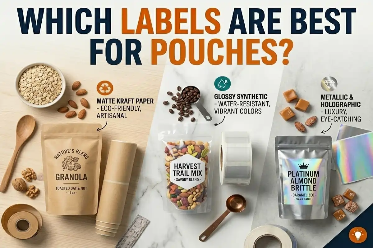 best labels for pouches