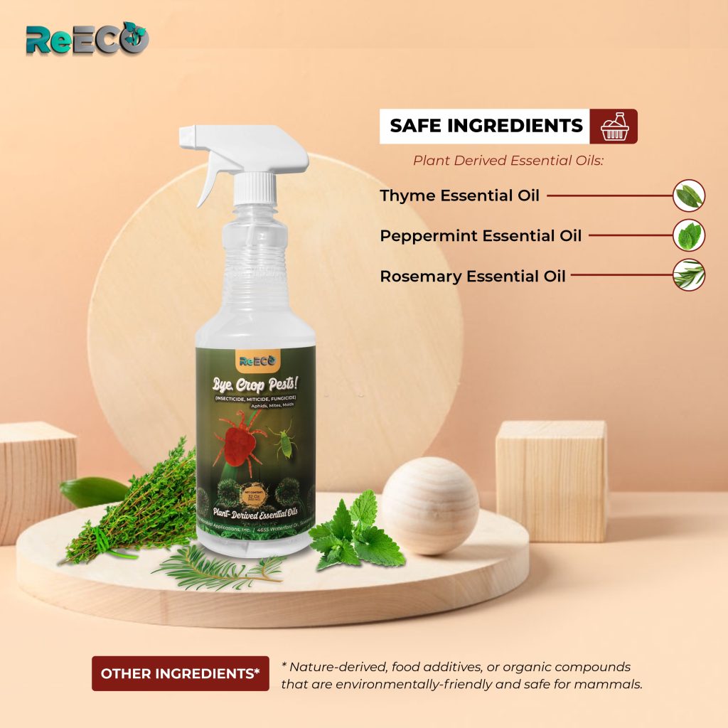 Product Infographics Design For ReECO's Bye Crop Pests 1
