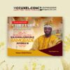 chieftaincy coronation invitation design