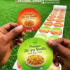 circle Food Packaging Label