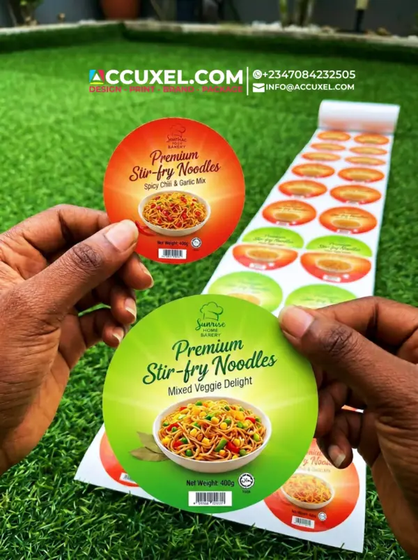 circle Food Packaging Label