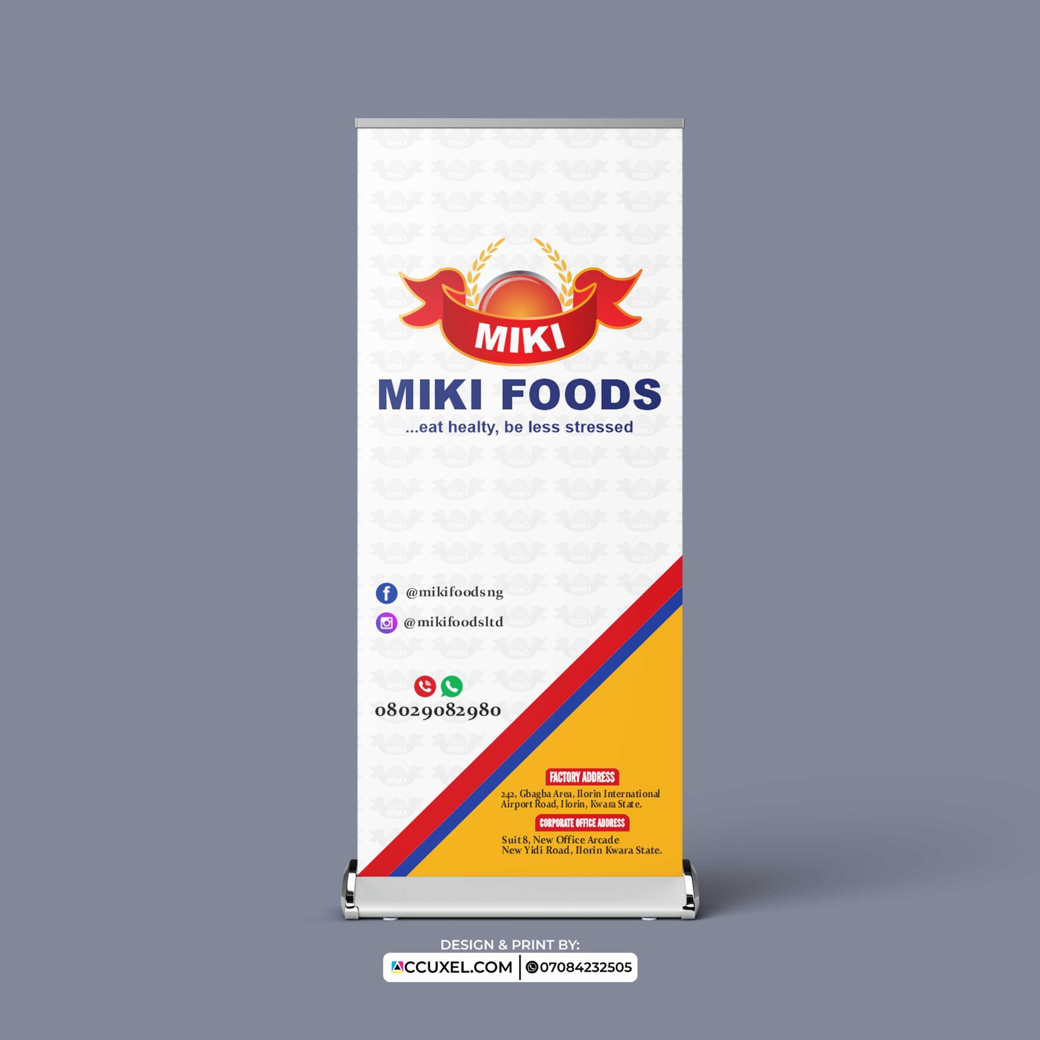 Get Custom Catering Roll Up Banner Design And Printing Design And