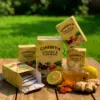 custom ginger tea box packaging design