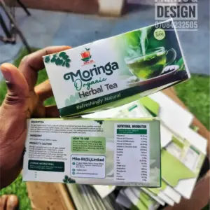 custom printed moringa tea boxes wholesale production