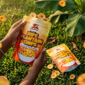 custom ripe plantain chips pouch branding design