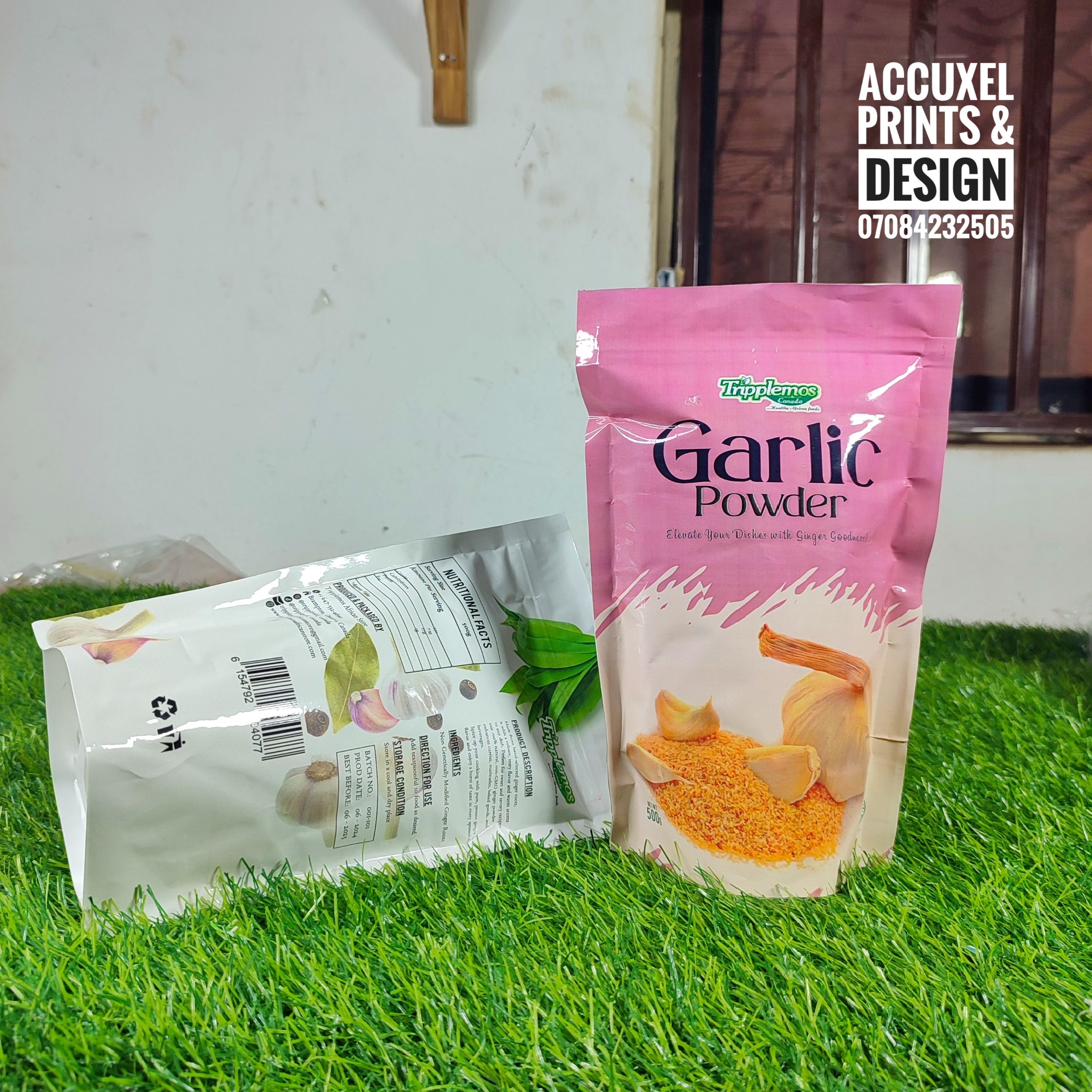 Get Custom Garlic Spice Powder Pouch Design And Printing (Low Minimum ...