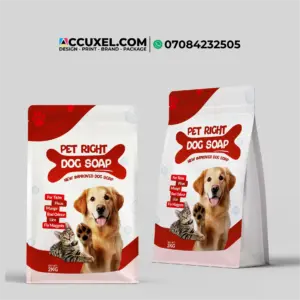 dog shampoo pouch packaging