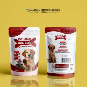 dog soap packaging pouch design printing