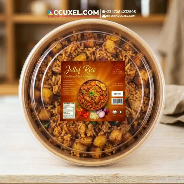 food pack Square label stickers