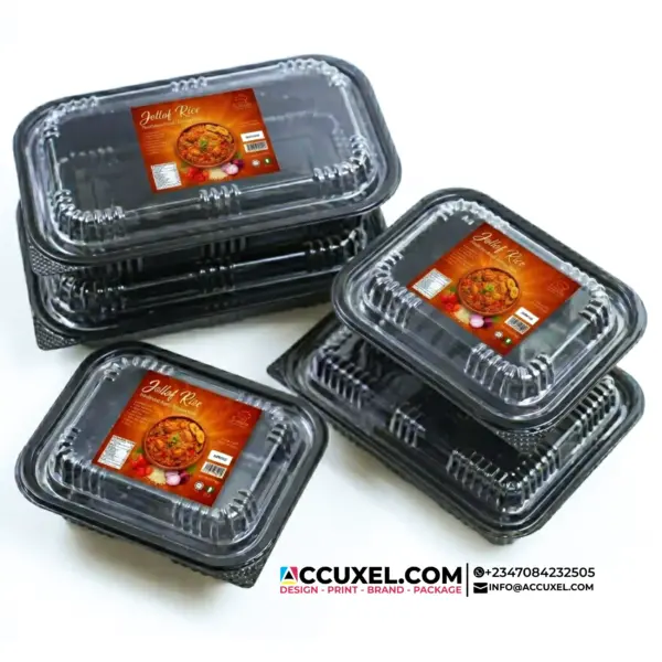 food pack Square labels for business