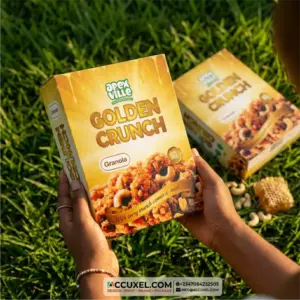 Accuxel - Design and Printing Company in Kwara State, Nigeria 9 food safe granola packaging boxes matte finish