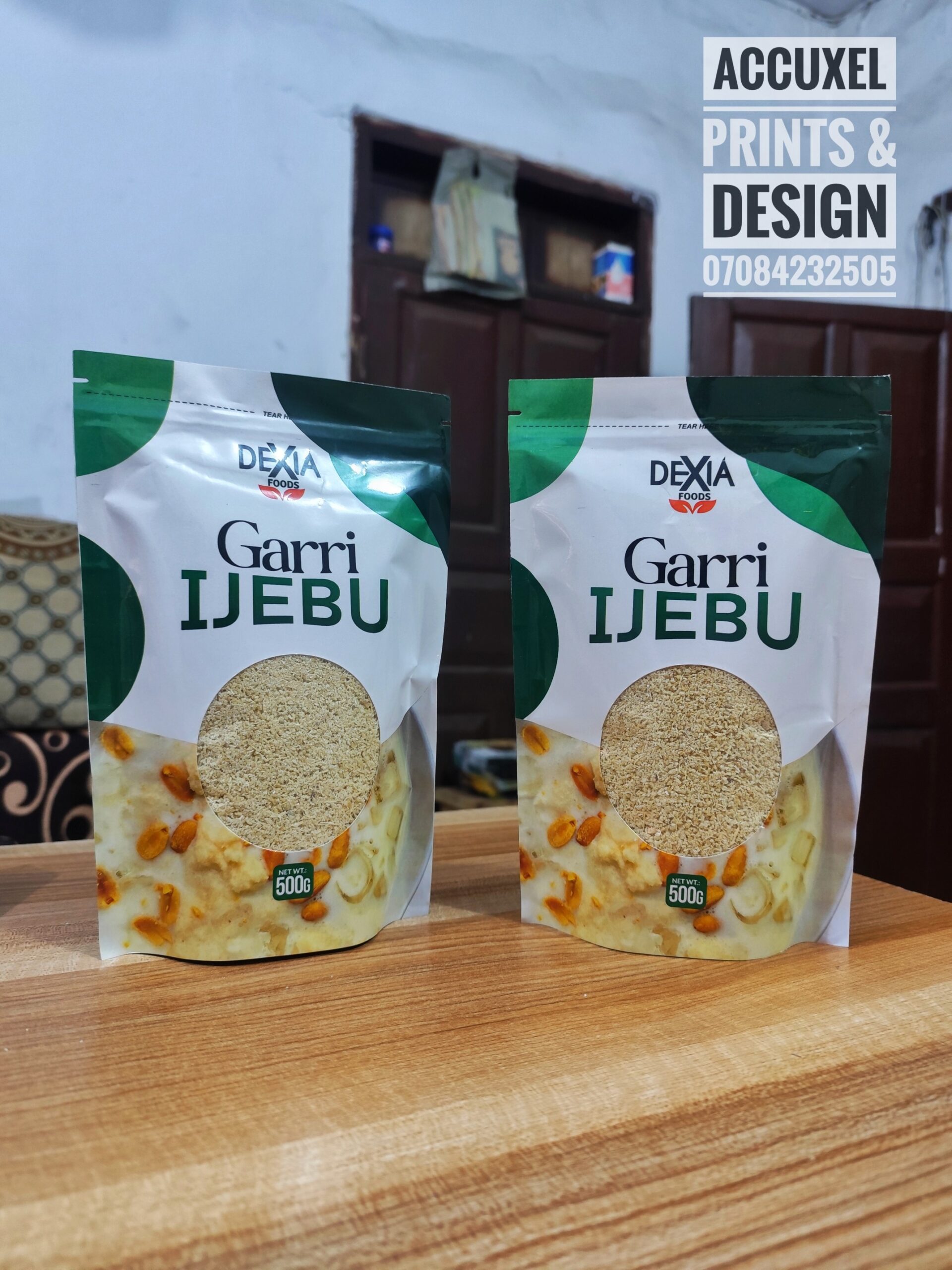 Get Garri Ijebu Packaging Pouch Design & Printing - Design And Printing ...