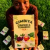 ginger tea box packaging design